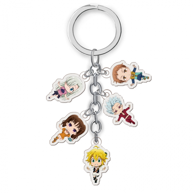 The Seven Deadly Sins  Anime acrylic keychain price for 5 pcs A034