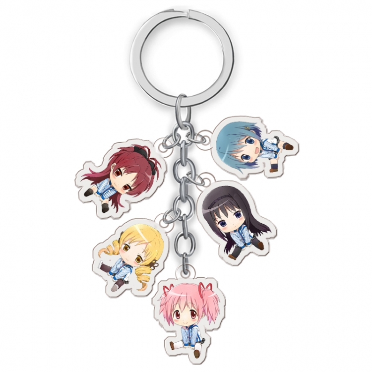 Magical Girl Madoka of the Magus  Anime acrylic keychain price for 5 pcs A020