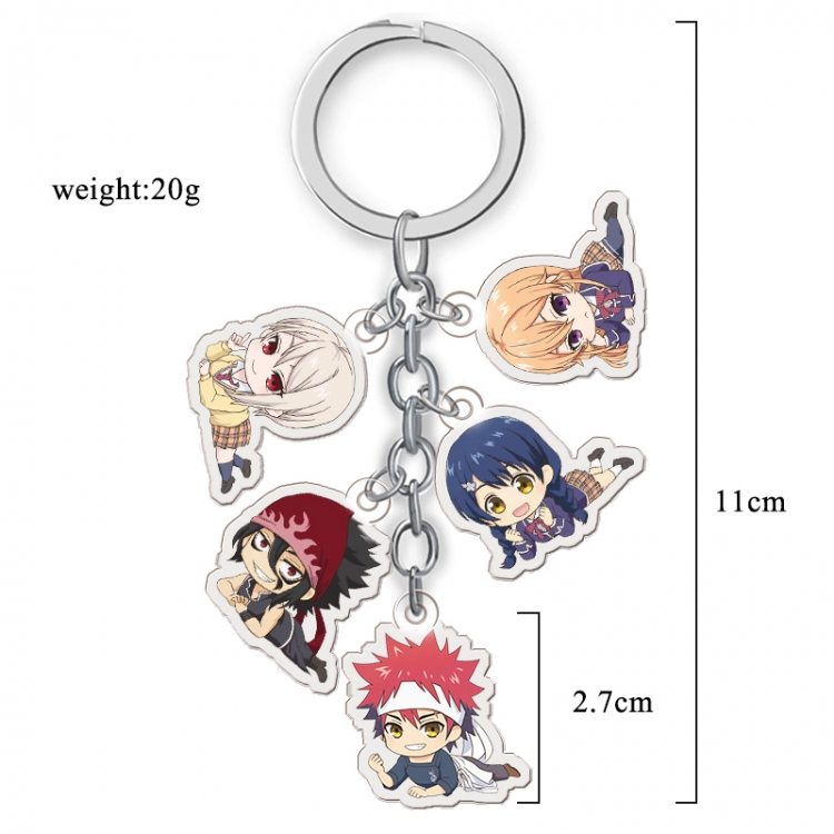 Shokugeki no Soma Anime acrylic keychain price for 5 pcs A106