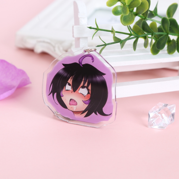 Ahegao Peace Anime acrylic keychain price for 5 pcs 4175