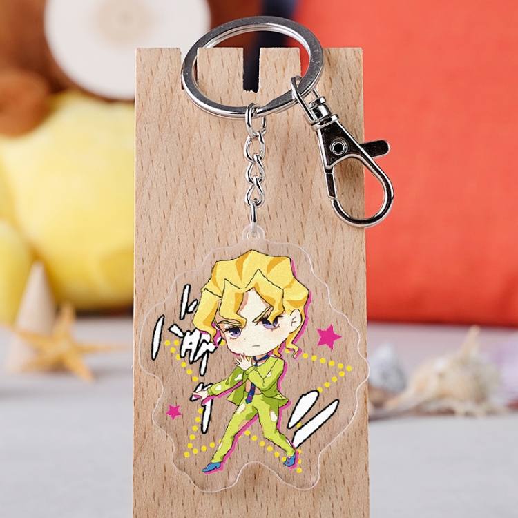 JoJos Bizarre Adventure Anime acrylic keychain price for 5 pcs 3423