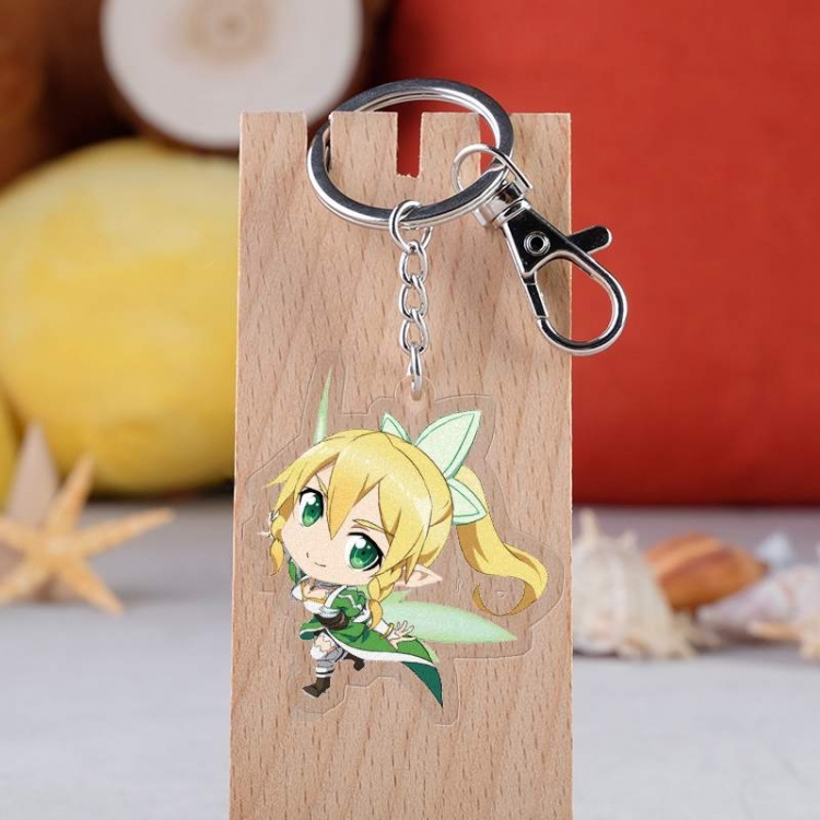Sword Art Online Anime acrylic keychain price for 5 pcs 2604