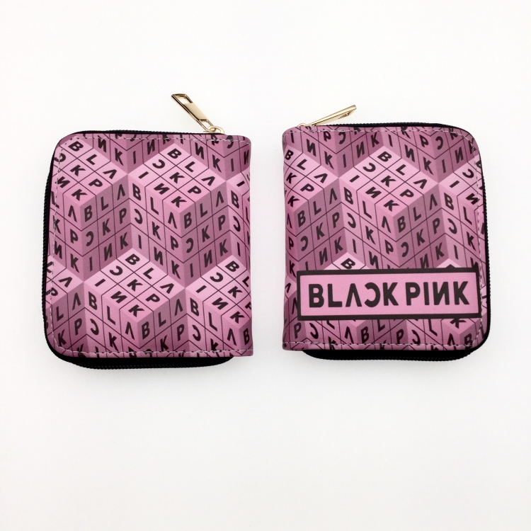 BLACK PINK Women short wallet purse 12X10CM 2408