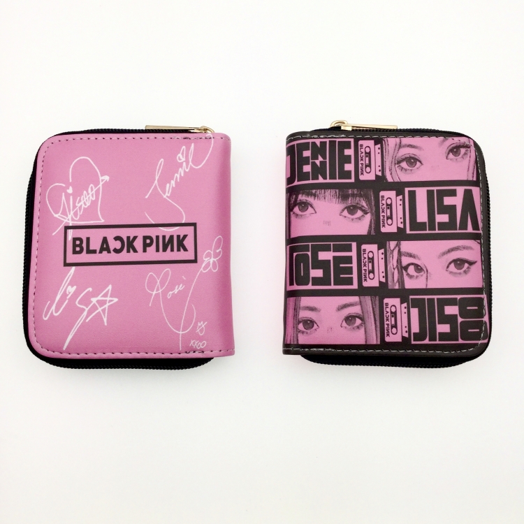 BLACK PINK Women short wallet purse 12X10CM 2410