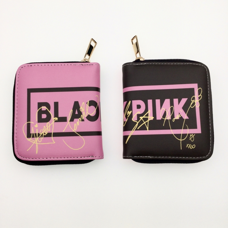 BLACK PINK Women short wallet purse 12X10CM 2411