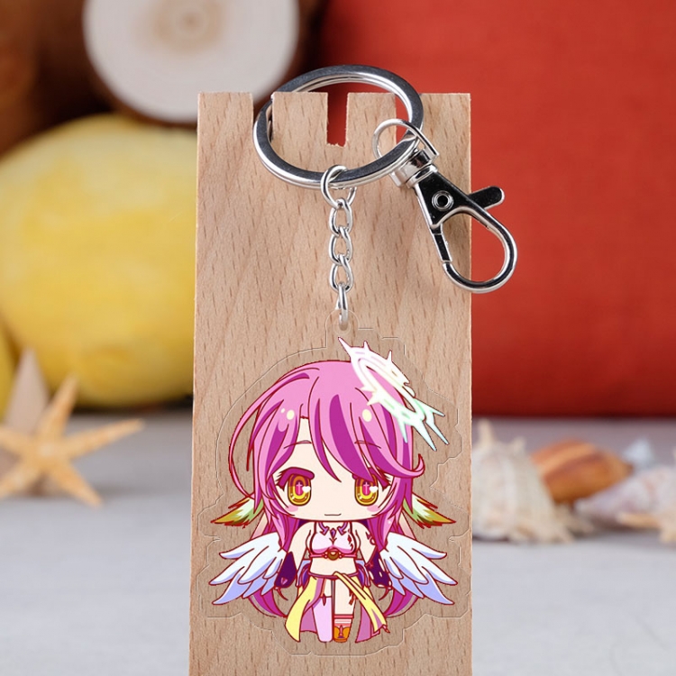 NO GAME NO LIFE Anime acrylic Key Chain  price for 5 pcs 2430