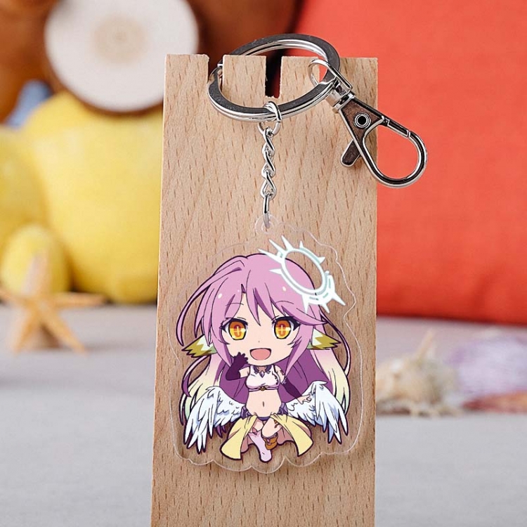 NO GAME NO LIFE Anime acrylic Key Chain  price for 5 pcs 2424