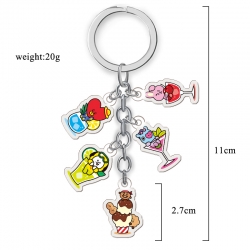 BTS Anime acrylic keychain pri...