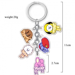 BTS Anime acrylic keychain pri...