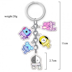 BTS Anime acrylic keychain pri...