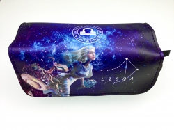Libra Double zipper PU pencil ...