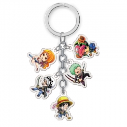 One Piece  Anime acrylic keych...