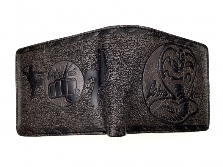 Riverdale Black Folded Embossed Short Leather Wallet Purse 11X10CM