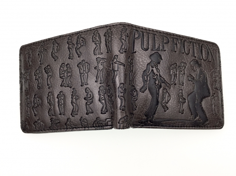 Riverdale Black Folded Embossed Short Leather Wallet Purse 11X10CM