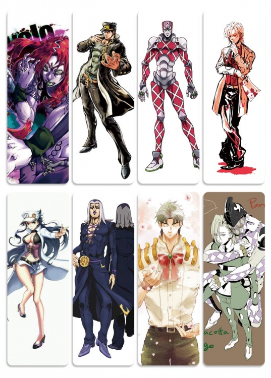 JoJos Bizarre Adventure Bookmark PVC price for 5 sets 8 pcs a set ...