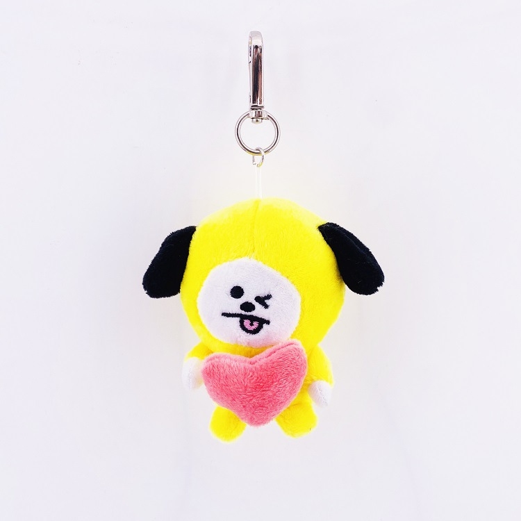 BTS Cartoon plush toy doll keychain pendant price for 5 pcs 8-11cm