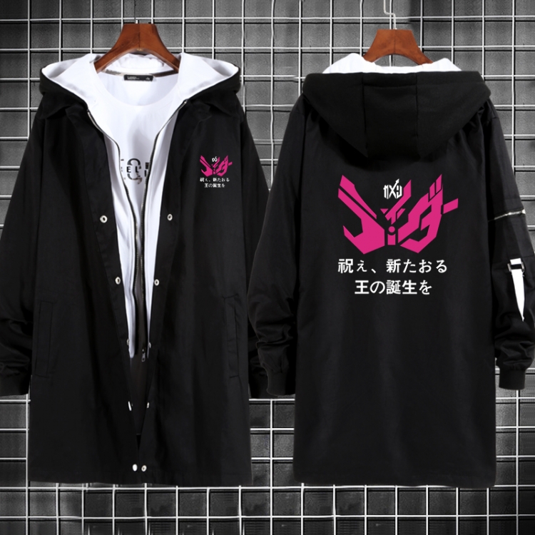 Kamen Rider Anime fake two sweater coat long trench coat 5 sizes from M to 3XL
