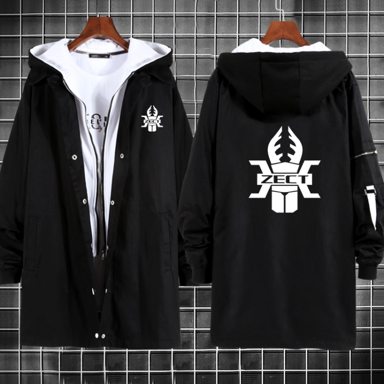 Kamen Rider Anime fake two sweater coat long trench coat 5 sizes from M to 3XL