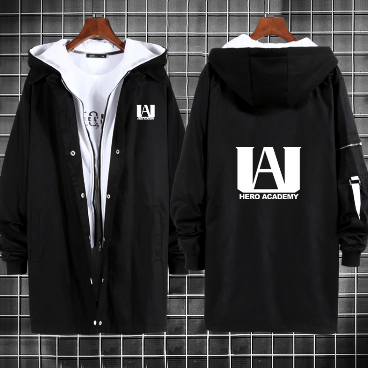 My Hero Academia Anime fake two sweater coat long trench coat 5 sizes from M to 3XL