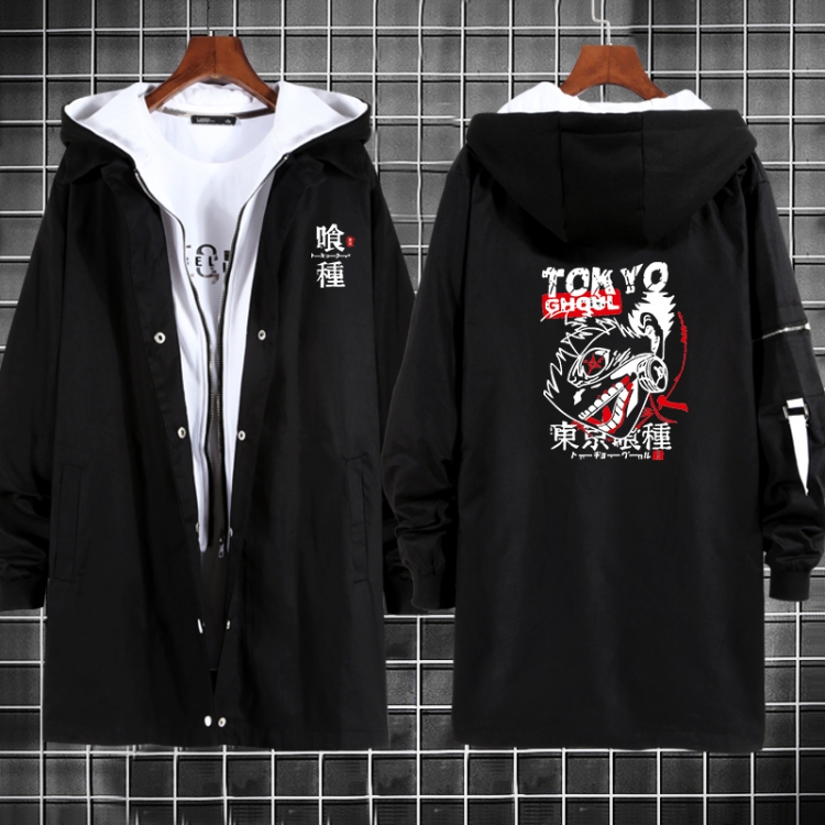 Tokyo Ghoul Anime fake two sweater coat long trench coat 5 sizes from M to 3XL