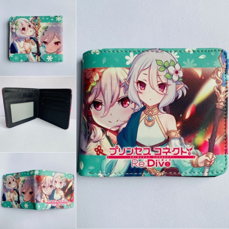 Re:Zero kara Hajimeru Isekai Seikatsu Short color picture two fold wallet 11X9.5CM 60G