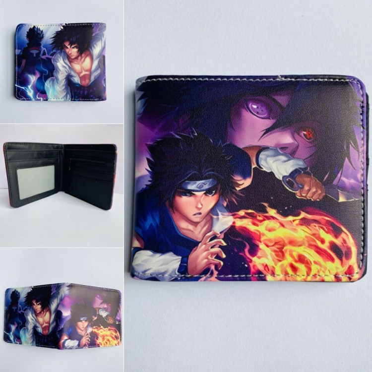 Naruto Short color picture two fold wallet 11X9.5CM 60G