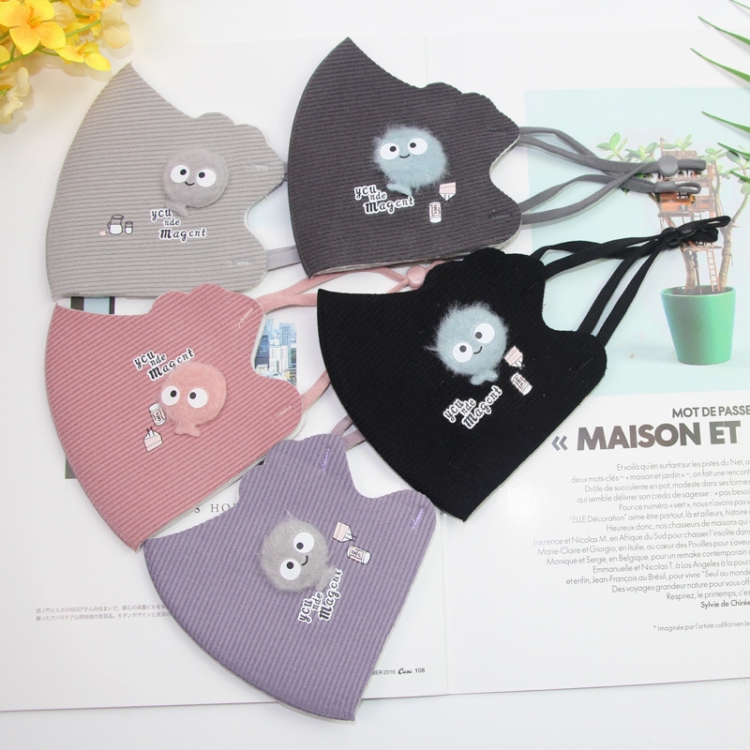Children's winter padded warm printed cotton washable mask price for 10 pcs