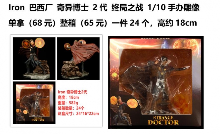 Doctor Strange Android Boxed Figure Decoration Model 18CM