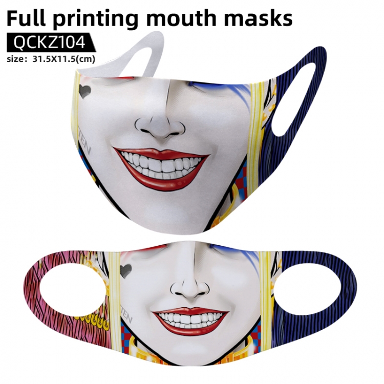 Suicide Squad full color mask 31.5X11.5cm price for 5 pcs QCKZ104