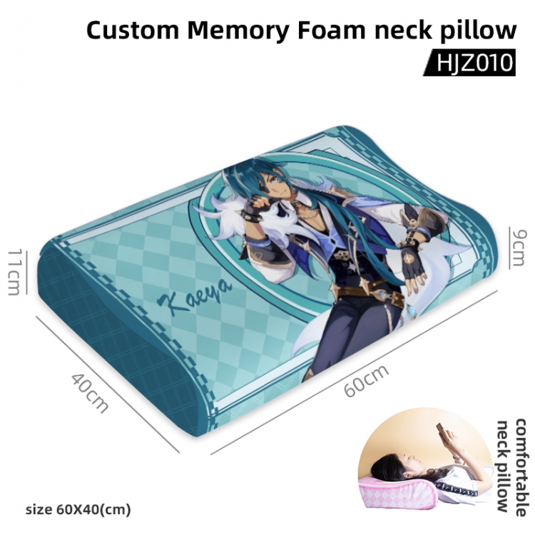 Genshin Impact Game memory cotton neck pillow 60X40CM HJZ010