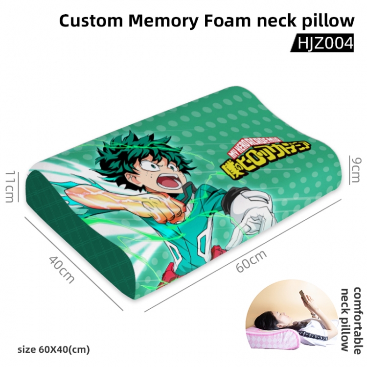 My Hero Academia Game memory cotton neck pillow 60X40CM HJZ004