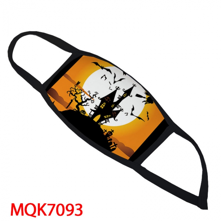 Halloween Pumpkin Color printing Space cotton Masks price for 5 pcs MQK7093