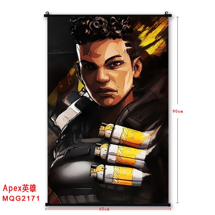 Apex Legends BLACK plastic pole cloth painting Wall Scroll  MQG2171