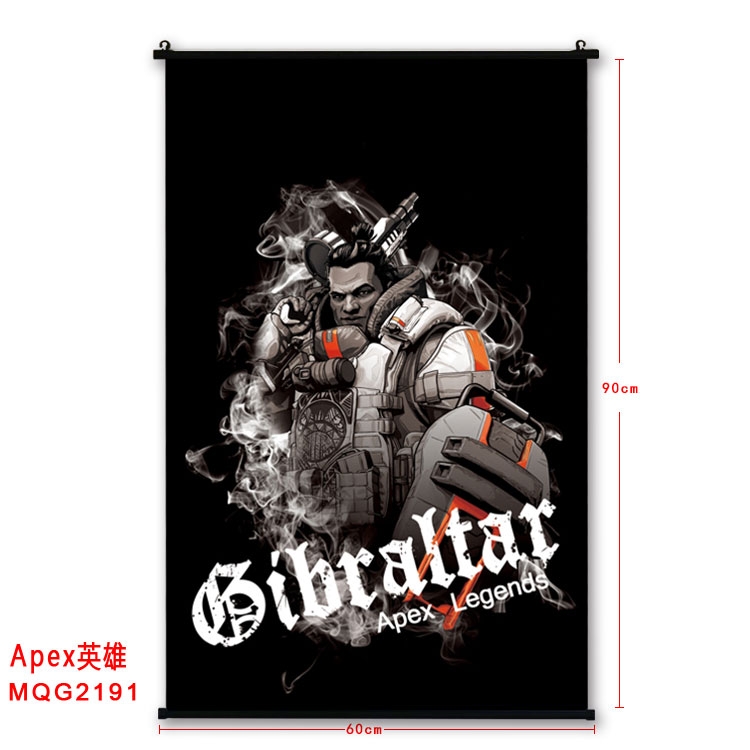 Apex Legends BLACK plastic pole cloth painting Wall Scroll  MQG2191