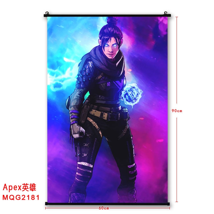 Apex Legends BLACK plastic pole cloth painting Wall Scroll  MQG2181