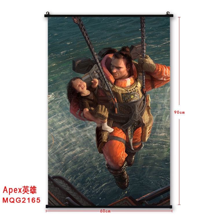 Apex Legends BLACK plastic pole cloth painting Wall Scroll  MQG2165