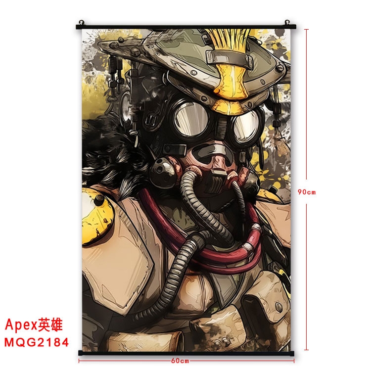 Apex Legends BLACK plastic pole cloth painting Wall Scroll  MQG2184