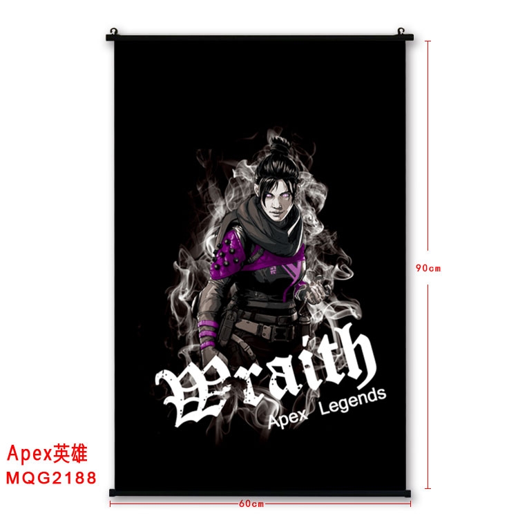 Apex Legends BLACK plastic pole cloth painting Wall Scroll  MQG2188