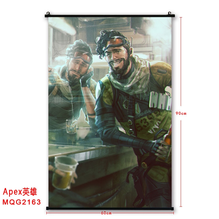 Apex Legends BLACK plastic pole cloth painting Wall Scroll  MQG2163