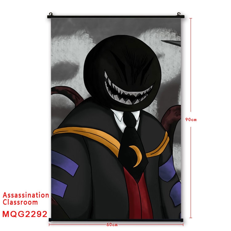 Ansatsu Kyoushitsu Assassination Classroom BLACK plastic pole cloth painting Wall Scroll   60X90CM  MQG2292