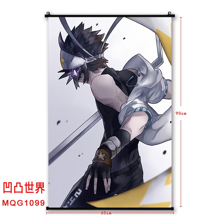 AOTU  BLACK plastic pole cloth painting Wall Scroll 60X90CM  MQG1099