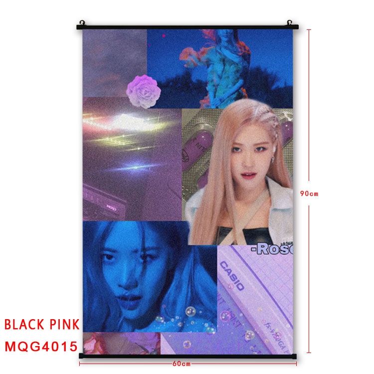 BLACK PINK BLACK plastic pole cloth painting Wall Scroll 60X90CM MQG4015