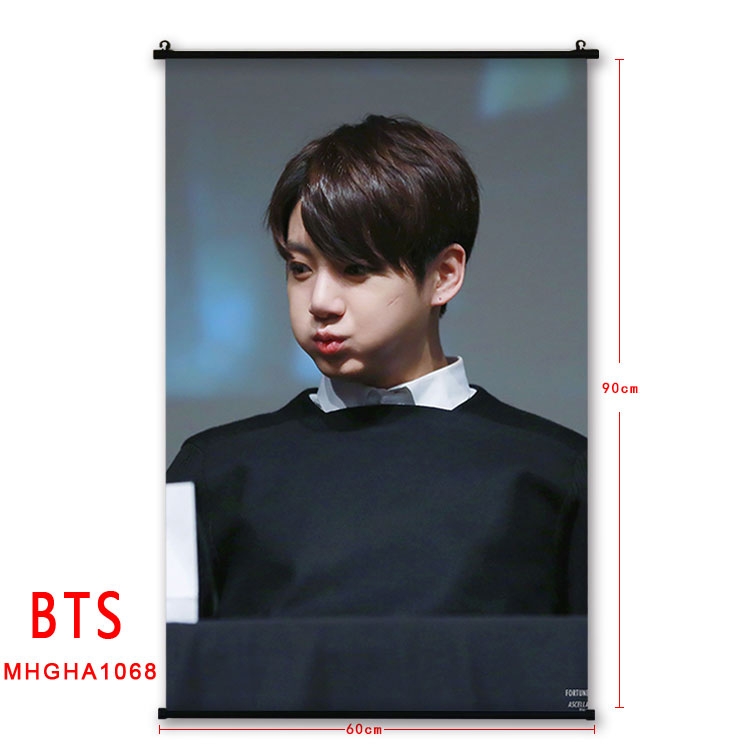 BTS plastic pole cloth painting Wall Scroll 60X90CM MHGHA1068