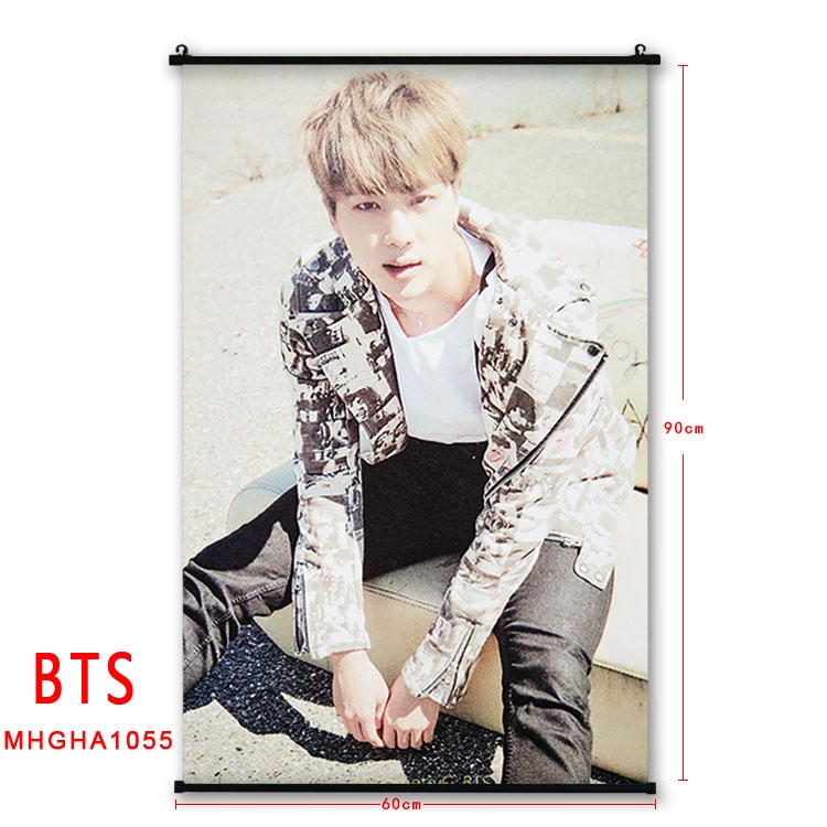 BTS plastic pole cloth painting Wall Scroll 60X90CM MHGHA1055