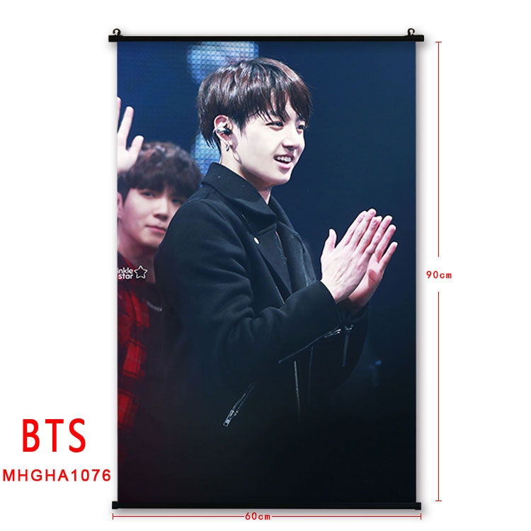 BTS plastic pole cloth painting Wall Scroll 60X90CM MHGHA1076