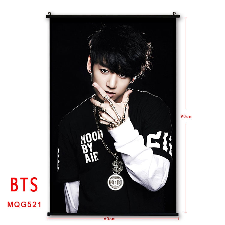 BTS plastic pole cloth painting Wall Scroll 60X90CM MQG521