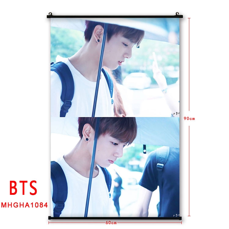 BTS plastic pole cloth painting Wall Scroll 60X90CM MHGHA1084