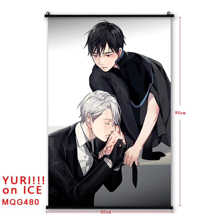 Yuri !!! on Ice Anime plastic pole cloth painting Wall Scroll 60X90CM  MQG480