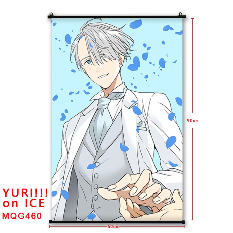 Yuri !!! on Ice Anime plastic pole cloth painting Wall Scroll 60X90CM  MQG460