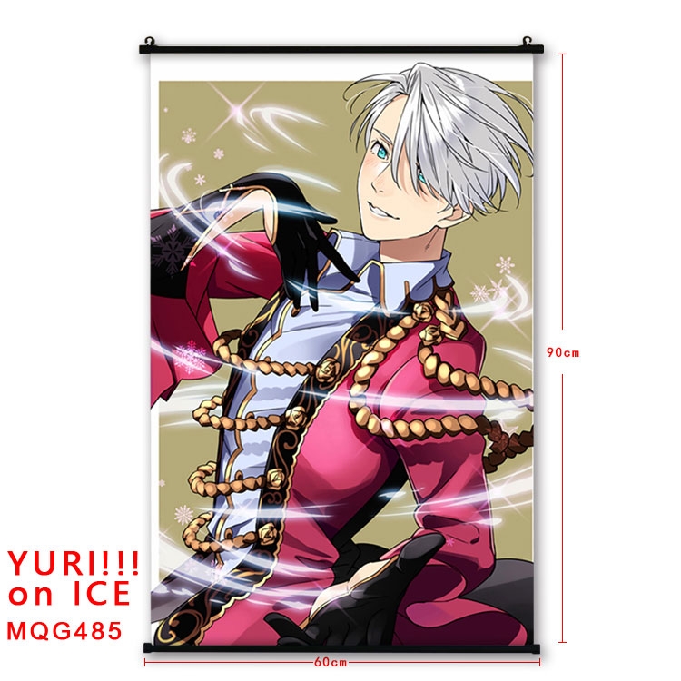 Yuri !!! on Ice Anime plastic pole cloth painting Wall Scroll 60X90CM  MQG485